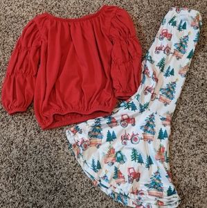 2 piece Christmas; toddler girls